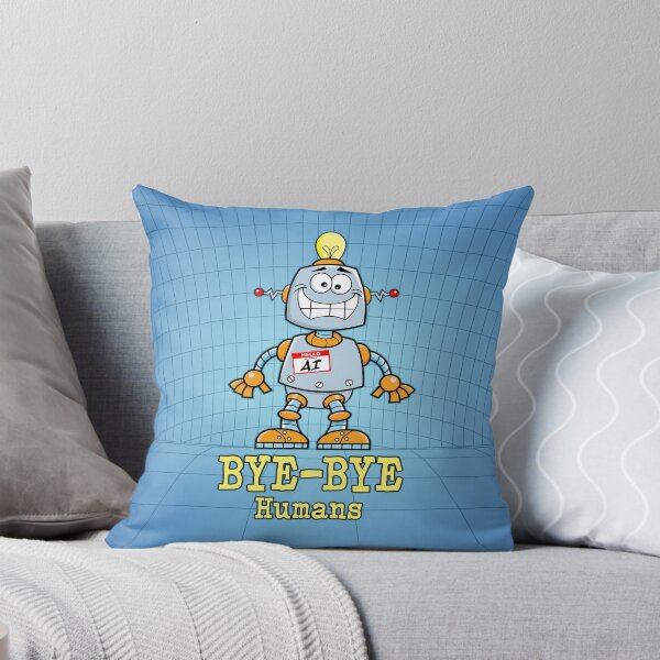 Item preview, AI Bye-Bye Humans. designed and sold by UltraQuirky.