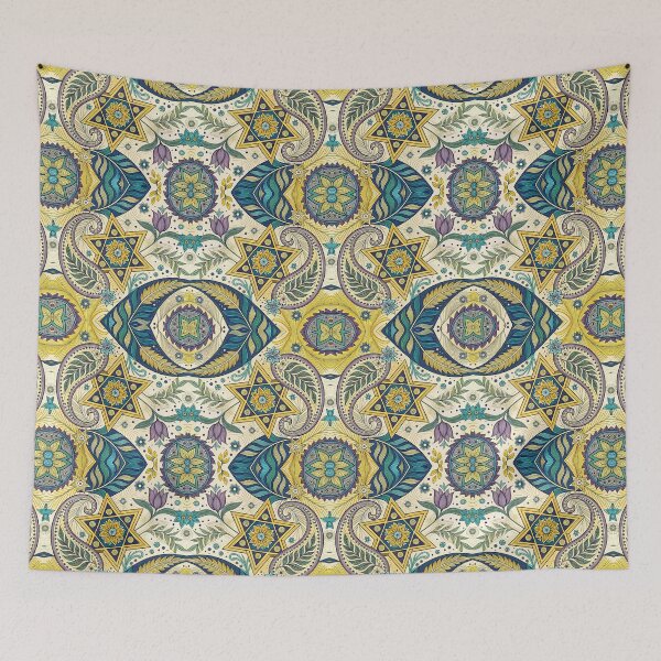 Item preview, Star of David, Pattern 39, Floral Fantasy. designed and sold by UltraQuirky.