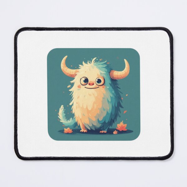 Item preview, Cute Fluffy Horned Monster designed and sold by RED-MOUSE.