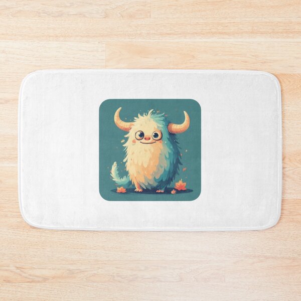 Item preview, Cute Fluffy Horned Monster designed and sold by RED-MOUSE.
