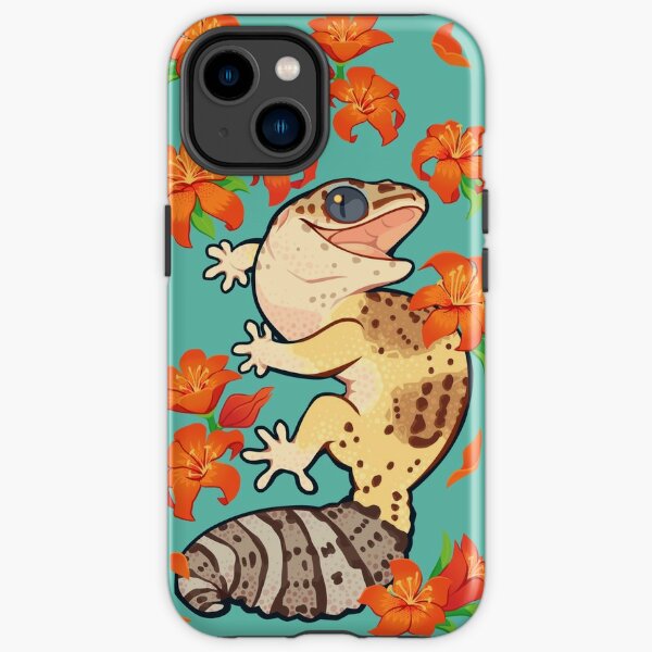 Fire lily gecko iPhone Case