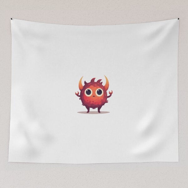 Item preview, Cute Simple Horned Monster designed and sold by RED-MOUSE.
