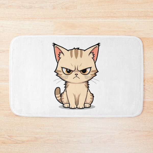 Item preview, Unimpressed Grumpy Kitten | Cute Angry Tabby Cat Kawaii Art designed and sold by SlomianyPisarz.