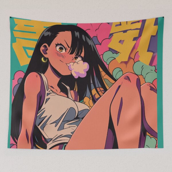 Item preview, Tsundere Bubble Gum Nagatoro Babe  designed and sold by AnimeArsenalPrints.