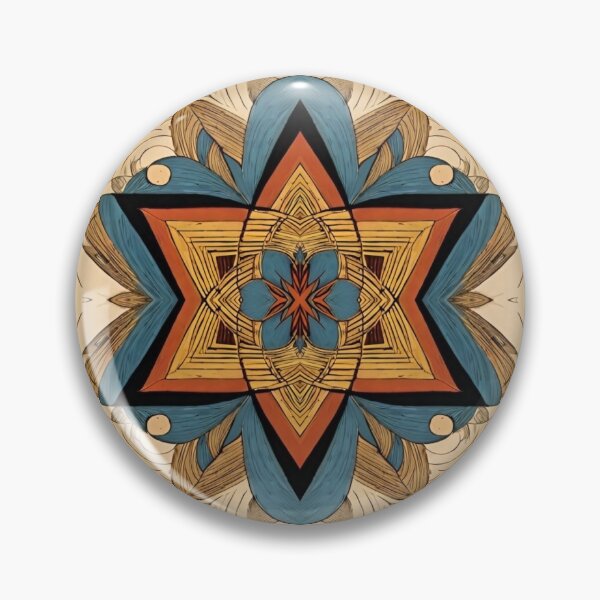 Item preview, Star of David, Pattern 7 - Floral - Blue. designed and sold by UltraQuirky.