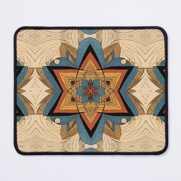 Item preview, Star of David, Pattern 7 - Floral - Blue. designed and sold by UltraQuirky.
