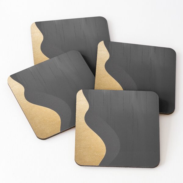 Item preview, Gold Black Split Abstract Design designed and sold by Ed & Harmony.