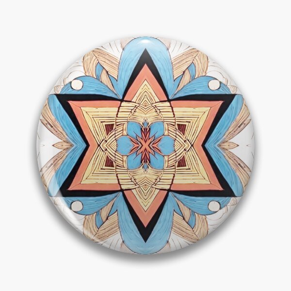 Item preview, Star of David, Pattern 7 - Floral - Light Blue. designed and sold by UltraQuirky.