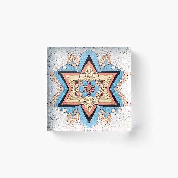 Item preview, Star of David, Pattern 7 - Floral - Light Blue. designed and sold by UltraQuirky.