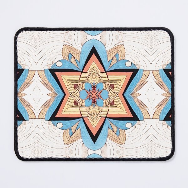 Item preview, Star of David, Pattern 7 - Floral - Light Blue. designed and sold by UltraQuirky.
