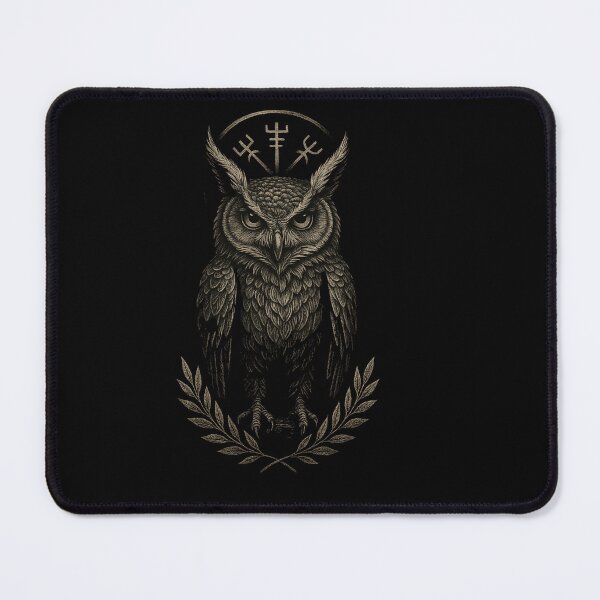 Item preview, SVT Hallowed Owl of the Runes – Norse Pagan Wisdom Totem designed and sold by SEVERTREND APPAREL .