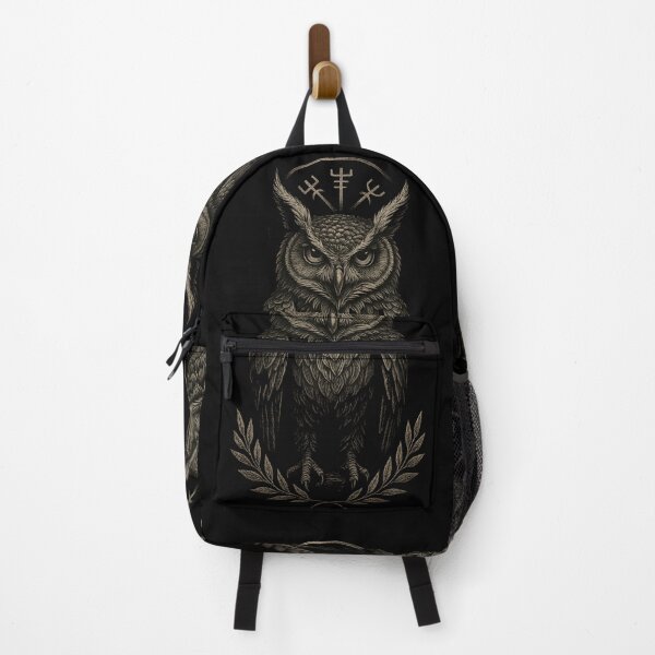 Item preview, SVT Hallowed Owl of the Runes – Norse Pagan Wisdom Totem designed and sold by SEVERTREND APPAREL .
