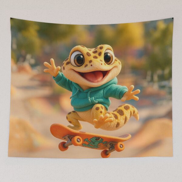 Item preview, Skater Leopard Gecko designed and sold by Sillytoe.