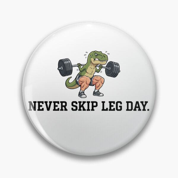 Item preview, Funny Gym T-Shirt - 'Never Skip Leg Day' - T-Rex Squat designed and sold by INWESTOR88.