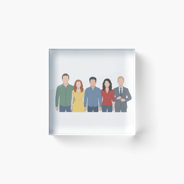 Item preview, How I Met Your Mother Main Cast Doodle designed and sold by Screen Lore.