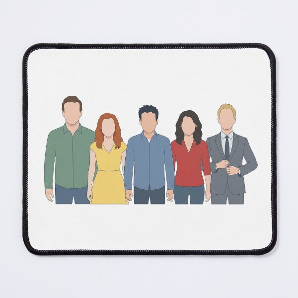 Item preview, How I Met Your Mother Main Cast Doodle designed and sold by Screen Lore.