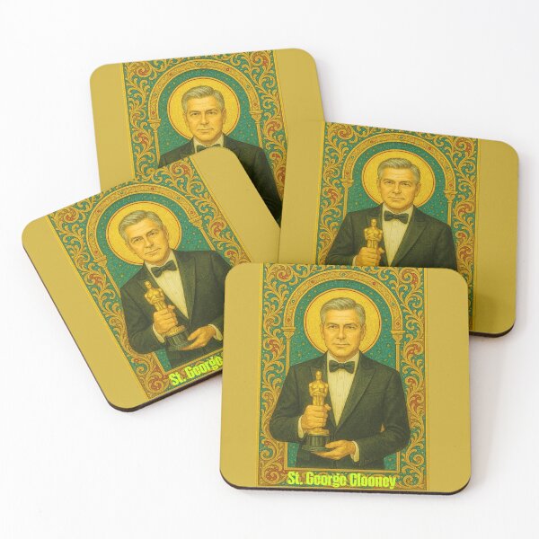 Item preview, St. George Clooney Pop Culture Saint designed and sold by CMooreWorx.