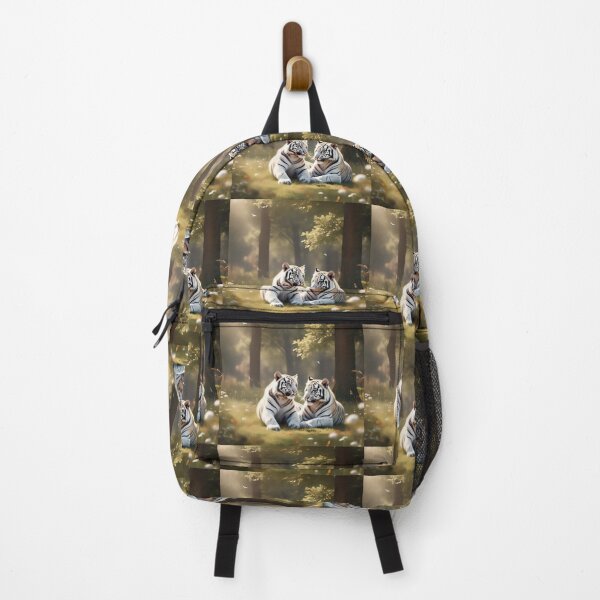 Item preview, Ethereal White Tigers – Artistic Illustration designed and sold by TreatLLC.