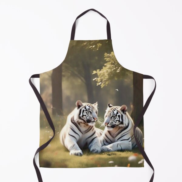 Item preview, Ethereal White Tigers – Artistic Illustration designed and sold by TreatLLC.