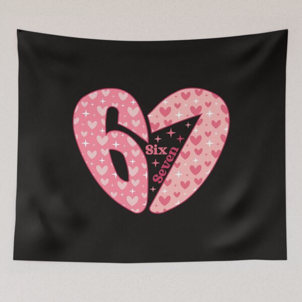 Item preview, Six Seven Heart Love Cute Number Art designed and sold by dianadouri.