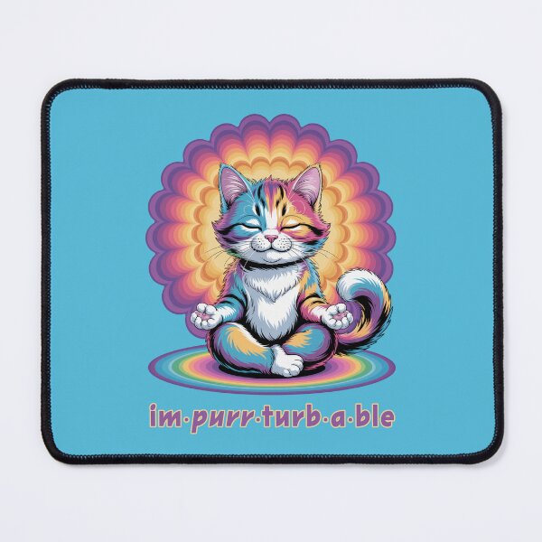 Item preview, Impurrturbable Cat Doing Yoga. designed and sold by UltraQuirky.