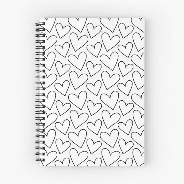 Item preview, Minimalist Valentine's Cartoon Heart Outline Pattern designed and sold by BeJolley.