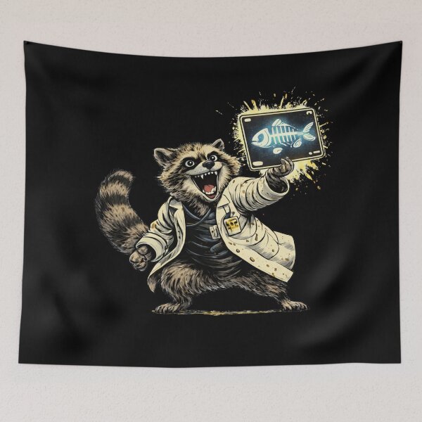 Item preview, Raccoon Radiologist X Ray Humor Design designed and sold by Meandmyshop.