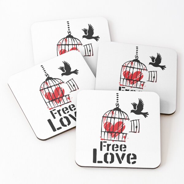 Item preview, Free Love Escaping Heart Cage Art designed and sold by AnnDesignStudio.