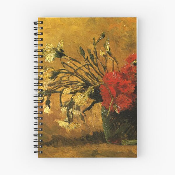 Item preview, Vincent Van Gogh - Vase With Red And White Carnations On A Yellow Background designed and sold by st1art.