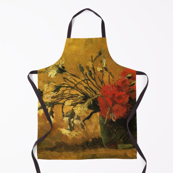 Item preview, Vincent Van Gogh - Vase With Red And White Carnations On A Yellow Background designed and sold by st1art.