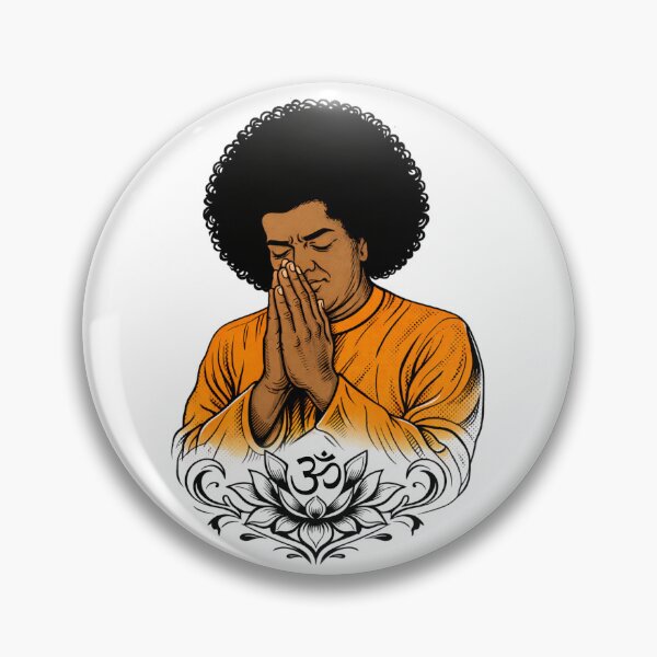 Item preview, Sathya Sai Baba During Meditation designed and sold by Anniko Art Studio.