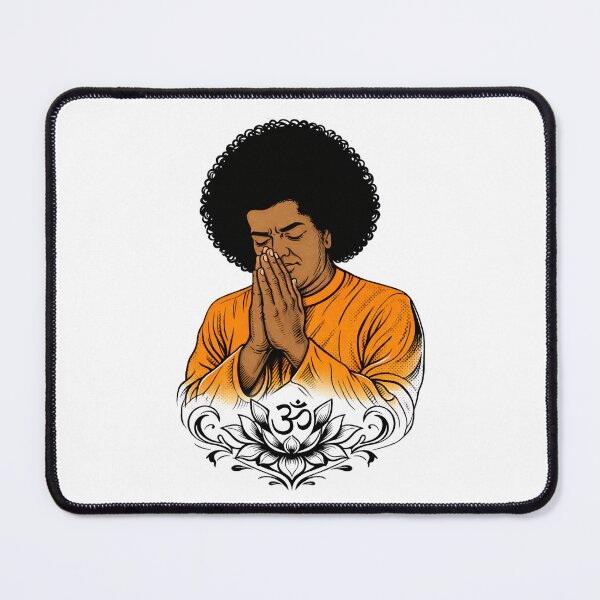 Item preview, Sathya Sai Baba During Meditation designed and sold by Anniko Art Studio.