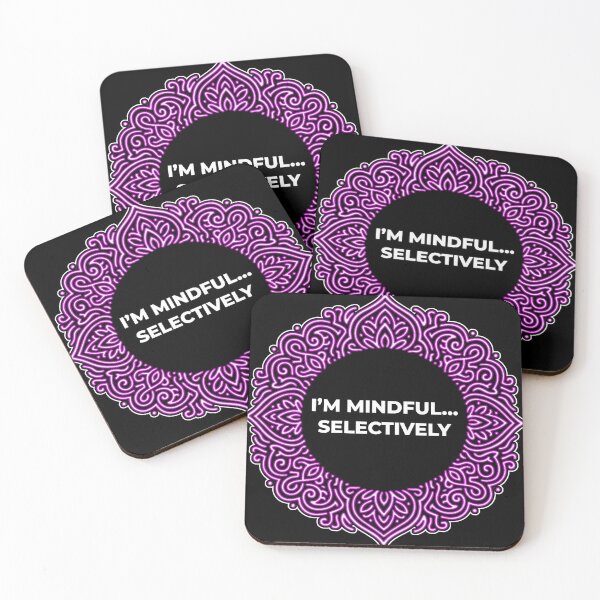 Item preview, SARCASTIC SPIRITUAL – I’m Mindful… Selectively – Gift for Friend • Neon Mandala • Dry Humor designed and sold by JacobKAurumhead.