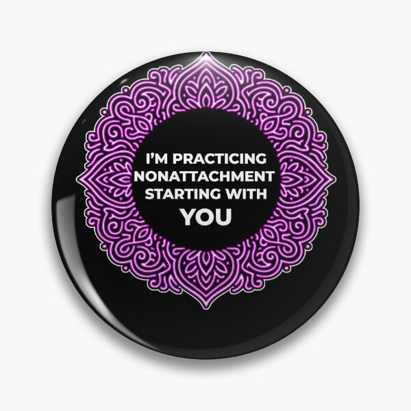 Item preview, SARCASTIC SPIRITUAL – Practicing Nonattachment Starting With You – Gift for Friend • Neon Mandala • Bold Quote designed and sold by JacobKAurumhead.