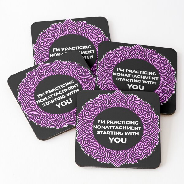 Item preview, SARCASTIC SPIRITUAL – Practicing Nonattachment Starting With You – Gift for Friend • Neon Mandala • Bold Quote designed and sold by JacobKAurumhead.
