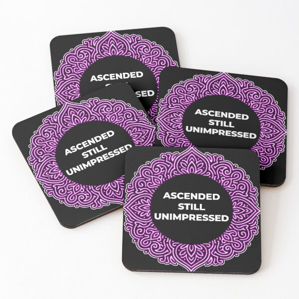 Item preview, SARCASTIC SPIRITUAL – Ascended Still Unimpressed – Gift for Friend • Neon Mandala • Spiritual Sarcasm designed and sold by JacobKAurumhead.