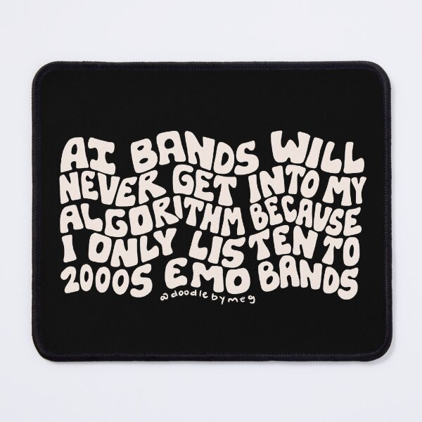 Item preview, I Only Listen to 2000s Emo Bands designed and sold by doodlebymeg.