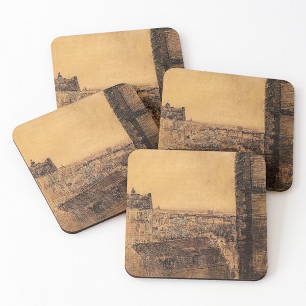 Item preview, Vincent Van Gogh - View From The Apartment In The Rue Lepic designed and sold by st1art.
