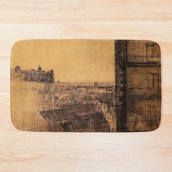 Item preview, Vincent Van Gogh - View From The Apartment In The Rue Lepic designed and sold by st1art.