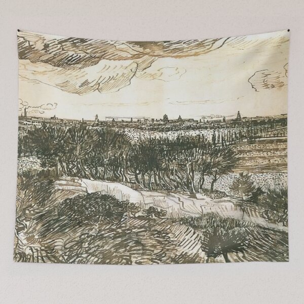 Item preview, Vincent Van Gogh - View Of Arles From A Hill designed and sold by st1art.