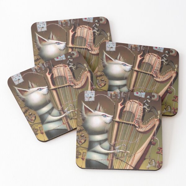 Item preview, Harmonic Cat – Artistic Illustration designed and sold by TreatLLC.