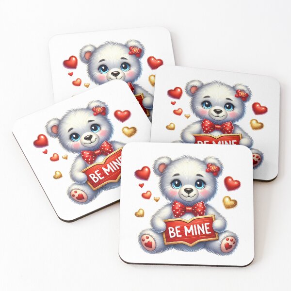 Item preview, Adorable Valentine Teddy Bear - Love You Heart Hug Art designed and sold by FuzionRaptor.