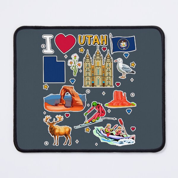 Item preview, Utah State Pride, Iconic Landmarks & Outdoor Adventure Sticker Pack designed and sold by mashmosh.