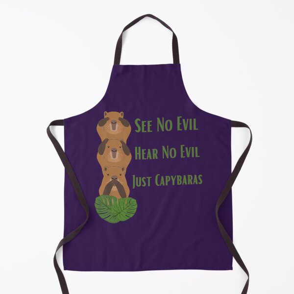 Item preview, See No Evil, Hear No Evil, Just Capybaras designed and sold by Sir Capy B.