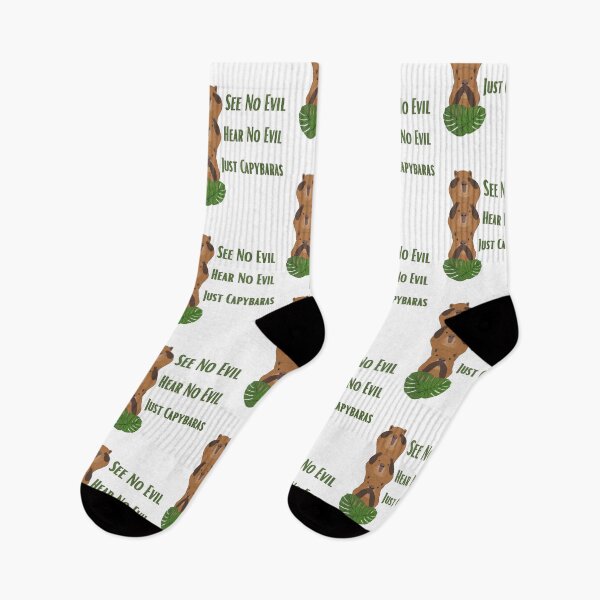 Item preview, See No Evil, Hear No Evil, Just Capybaras designed and sold by Sir Capy B.