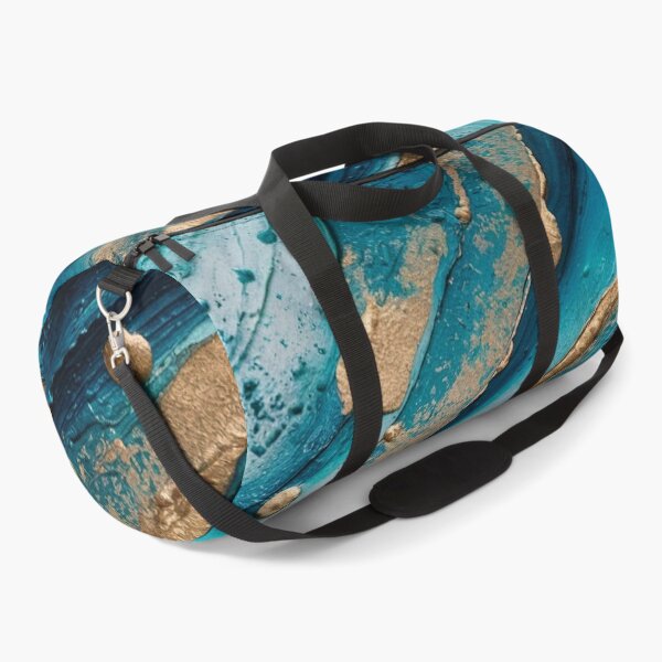 Item preview, Turquoise Gold Abstract Marble Geode Art designed and sold by Ed & Harmony.