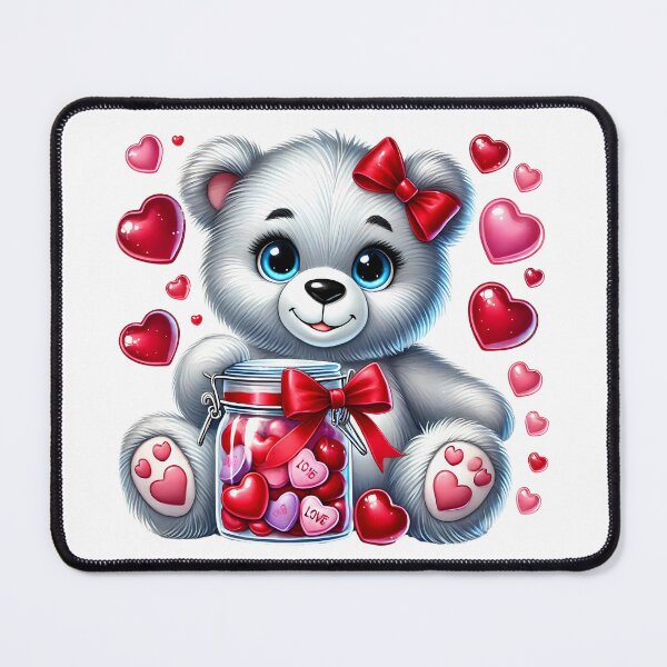 Item preview, Sweetest Love Heart Teddy - Adorable Valentine Mascot designed and sold by FuzionRaptor.