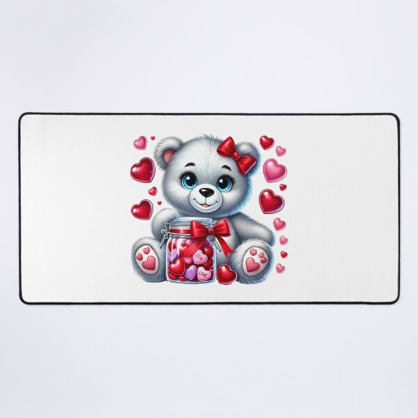 Item preview, Sweetest Love Heart Teddy - Adorable Valentine Mascot designed and sold by FuzionRaptor.