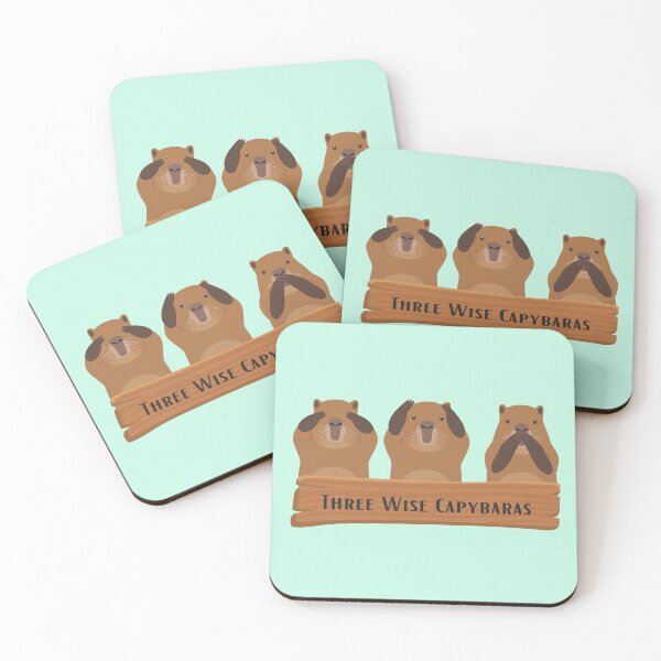 Item preview, Three Wise Capybaras – Funny Zen Animal Design designed and sold by Sir Capy B.