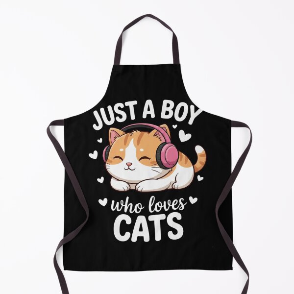 Item preview, Just a Boy Who Loves Cats - Cute Gamer Kitty designed and sold by rjjvstudio26.